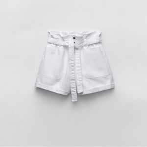 ZARA Baggy Paperbag Shorts
